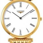 Longines La Grande Classique White Dial Yellow Gold Plated Unisex Watch L4.709.2.11.8