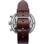 Vestal ‘Roosevelt Chrono’ Quartz Stainless Steel and Leather Dress Watch, Color:Brown (Model: RSTCL04)