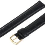 Hadley-Roma Men’s MSM835RA-180 18-mm Black Genuine Italian Calfskin Leather Watch Strap