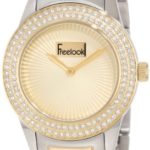 Freelook Women’s HA5338BG-4B Silver/Gold Band Gold Dial Gold Case Swarovskiivski Bezel Watch