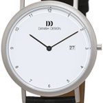 Danish Design IQ12Q881 Titanium Case White Dial Leather Band Men’s Watch