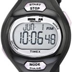 Timex Women’s T5K187 Ironman Essential Pulse Black/Purple Resin Strap Watch