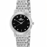 Swiss Stainless Steel & Crystal Watch Design by Adee Kaye-Silver tone/Black dial