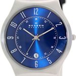 Skagen Men’s 233XXLSLN Steel Perfect Blue Leather Watch