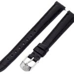 MICHELE MS12AA010001 12mm Watch Strap in Black Alligator Leather