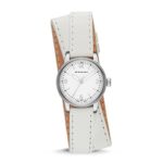 Burberry Utilitarian White Dial White Leather Ladies Watch BU7846