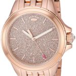 Juicy Couture Women’s ‘MALIBU’ Quartz and Stainless Steel Casual Watch, Color:Rose Gold-Toned (Model: 1901594)