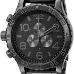 Nixon Men’s ’51-30 Chrono’ Quartz Stainless Steel Casual Watch, Color:Grey (Model: A083-632-00)
