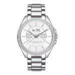 Coach Womens Tristen 14502469 Signature Stainless Bracelet Glitz Watch