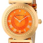 Versace Women’s P5Q80D165 S165 VANITY Analog Display Quartz Orange Watch