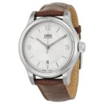 Oris Classic Date Silver Dial Brown Leather Mens Watch 01 733 7594 4031-07 5 20 12