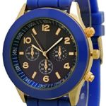 Geneva Chronograph Style Silicone Watch -Royal