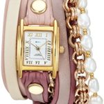La Mer Collections Women’s Quartz Metal and Leather Casual WatchMulti Color (Model: LMMULTI2104)