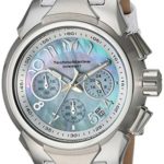 Technomarine Women’s ‘Sea’ Quartz Stainless Steel and Leather Casual Watch, Color:White (Model: TM-715031)