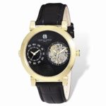 Charles-Hubert, Paris Men’s 3966-G Premium Collection Analog Display Mechanical Hand Wind Black Watch