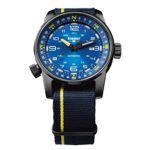 Traser P68 107719 Pathfinder Automatic Blue Swiss Watch, Blue/Yellow Nato Strap