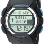 Rip Curl Men’s Quartz Plastic and Polyurethane Sport Watch, Color:Black (Model: A1133CHA1SZ)
