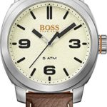 HUGO BOSS Men’s ‘CAPE TOWN’ Quartz Stainless Steel and Leather Casual Watch, Color:Brown (Model: 1513411)