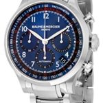 Baume & Mercier Men’s MOA10066 Automatic Stainless Steel Blue Dial Chronograph Watch