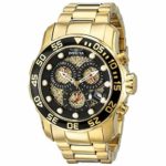 Invicta Men’s 19837SYB Pro Diver 18k Gold Ion-Plated Stainless Steel Watch