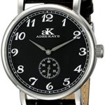 Adee Kaye Men’s AK9061N-M/BK Vintage Mechanical Analog Display Mechanical Hand Wind Black Watch