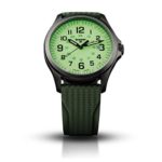 traser H3 Lime P67 Officer Pro Gunmetal Watch | Rubber Strap – Green