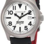 Momentum Men’s 1M-SP00W12B Atlas White Dial Black Touch Leather Watch