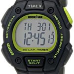 Timex Men’s T5K824 Ironman Classic 30 Full-Size Gray/Black/Green Resin Strap Watch