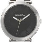 Nautica Men’s ‘FLAGSTAFF’ Quartz Stainless Steel Sport Watch, Color:Black (Model: NAPFLS005)