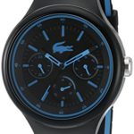 Lacoste Men’s ‘Borneo’ Quartz Resin and Silicone Casual Watch, Color:Black (Model: 2010869)