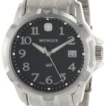 Wenger Men’s 78236 GST Black Dial Steel Bracelet Watch