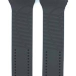 28mm Black Rubber Watch Strap For World Timer P6750 Watches PRS106