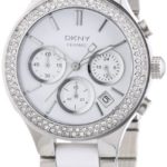 DKNY Women’s NY8181 White Stainless-Steel Quartz Watch with White Dial