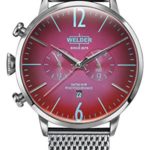 Welder Moody Stainless Steel Mesh Dual Time Watch with Date 45mm