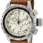 Nautica Men’s NAD24504G BFC Flyback Chrono Analog Display Analog Quartz Brown Watch