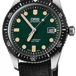 Oris Divers Green Dial Automatic Mens Rubber Watch 01 733 7720 4057-07 4 21 18