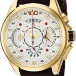 Adee Kaye Men’s ‘WHIRLLING COLLECTION’ Quartz Stainless Steel and Silicone Sport Watch, Color:Brown (Model: AKB8900-MG/RB-BN)