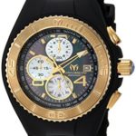 Technomarine Men’s ‘Cruise’ Quartz Stainless Steel and Silicone Casual Watch, Color:Black (Model: TM-115352)