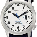 Momentum Men’s Swiss Quartz Stainless Steel and Nylon Watch, Color:Blue (Model: 1M-SP18LS7U)