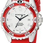 Women’s Quartz Watch | M1 Splash by Momentum| Stainless Steel Watches for Women | Dive Watch with Japanese Movement & Analog Display | Water Resistant ladies watch with Date –Lume  / Red Rubber