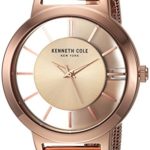 Kenneth Cole New York Women’s Quartz Stainless Steel Casual Watch, Color:Rose Gold-Toned (Model: KC15172002)