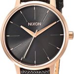 Nixon Women’s ‘Kensington’ Quartz Metal and Leather  Watch, Color:Black (Model: A1081098-00)