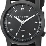 Rip Curl Men’s ‘Cambridge’ Quartz Plastic and Silicone Sport Watch, Color Black (Model: A3088-BLK)