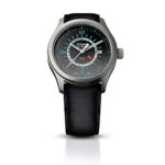 traser H3 Silver P59 Aurora GMT Watch | Leather Watch Band