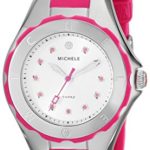 MICHELE Women’s MWW12P000002 Jellybean Analog Display Analog Quartz Pink Watch