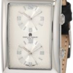 Charles-Hubert, Paris Men’s 3854-W Premium Collection Stainless Steel Dual-Time Watch
