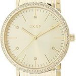 DKNY Women’s ‘Minetta’ Quartz and Stainless-Steel-Plated Casual Watch, Color:Gold-Toned (Model: NY2607)
