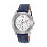 Swiss Legend Women’s ‘Paradiso’ Swiss Quartz Stainless Steel and Leather Casual Watch, Color:Blue (Model: 16016SM-02-BLS)