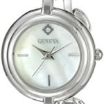 Geneva Women’s FMDJT101C Analog Display Japanese Quartz Silver Watch