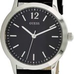 Guess Watches Men’s Guess Men’s Leather Black Watch
